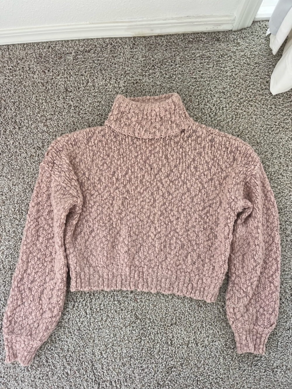 Hollister Cropped Turtleneck Sweater
